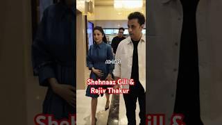 #shehnaazgill & #rajivthakur Exit's After Attending #gururandhawa Movie Premiere In Mumbai #shorts