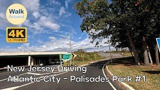 【4K60】 New Jersey Driving Tour: Atlantic City - Palisades Park #1