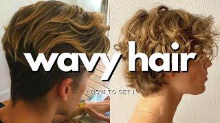 how to make straight hair wavy for guys