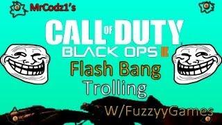 Flash Bang Trolling On Black Ops 2 (Kid Cries) w/FuzzyyGames