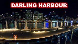 4K Darling Harbour night walk Christmas - Australia Tourism