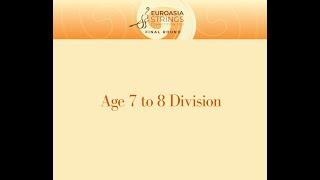 Meet the 2021 Euroasia Strings Competition Finalists: Age 7 to 8 Division