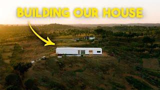 18 months BUILDING HOUSE on our Abandoned Land - CONCRETE IS DONE  - TIMELAPSE