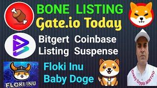 BONE Shibaswap Gate.io Exchange Listing || Bitgert Coinbase Listing || Floki || Crazy crypto MINTOO