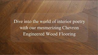 Engineered Wood Flooring In Chevron Pattern