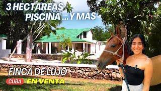 SE VENDE‼️ Exclusiva FINCA de lujo | 3 HÉCTAREAS | CASA con PISCINA y  RANCHóN | LA HABANA | Cuba