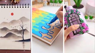 Creative Art Tutorial for Beginners step by step || Easy Painting Techniques || Drawing ️