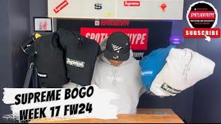 SUPREME BOGO HEATHER GREY WEEK 17 , FW24 UNBOXING AND FITTING ON BODY