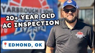 Inspecting a 20+ Year Old Payne AC | AC Repair in Edmond, OK | Yarbrough & Sons