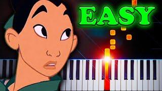 I'll Make A Man Out Of You (from Mulan) - EASY Piano Tutorial