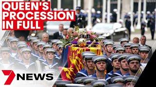 The Queen's Funeral Procession to Westminster Abbey IN FULL | 7NEWS