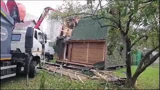 Снос Демонтаж каркасного дома.Московская область .Балашиха