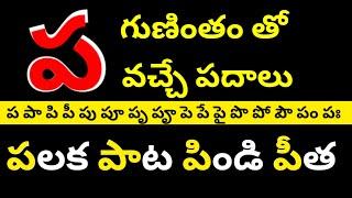 pa gunintham || #guninthalu  || #pagunintham || learn telugu