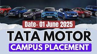 TATA Campus Placement 2025 | TATA Motors Job Vacancy 2025