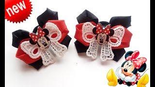 Бантики Микки Маус. Канзаши МК. Bows Mickey Mouse. Kanzashi MK