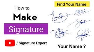 ️ How to make Signature | How to Signature Your Name | How to Sign