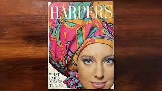 British Harper's Bazaar September 1966 Parisian Fashions | ASMR Magazine Flip Through