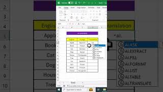 Interview Question #96 CHATGPT for Excel ai.translate