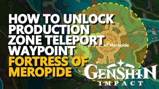 How to unlock Production Zone Teleport Waypoint Genshin Impact