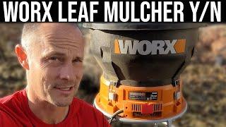 Worx Electric Leaf Mulcher how to and review. Model WG430. What are the pros and cons to the mulcher