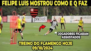 TREINO PESADO DE FELIPE LUÍS NO FLAMENGO HOJE - TREINO DO FLAMENGO - RESENHA DOS JOGADORES NO TREINO