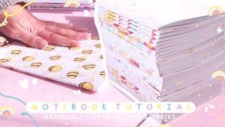 HOW TO MAKE NOTEBOOKS! / Materials, Mounting and Cutting / Complete Step-by-Step Tutorial