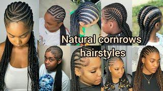 Natural cornrows hairstyles for black women | Straight back cornrows hairstyles | Cornrow braids