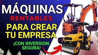  8 MAQUINAS RENTABLES  Para Crear tu EMPRESA en el NEGOCIO de la CONSTRUCCION.