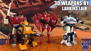 Transformers Upgrade 3D PRINTED Weapons by Larkins Lair Review