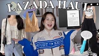 LAZADA HAUL: CLOTHING TRY-ON, HOUSE SUPPLIES, TECH! | ASHLEY SANDRINE