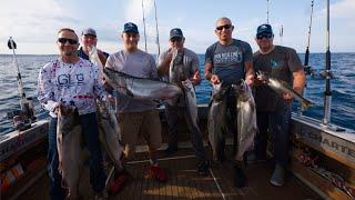 The Staging King Salmon Fishing Experience in Manistee Is Incredible!