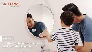 TDM.VN | TOTO gợi ý phòng tắm thiết bị nhà vệ sinh thân thiện và an toàn cho trẻ em từ 3-6 tuổi