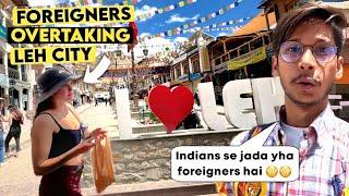 Leh city is full of Foreigners (Local Sightseeing of Leh city, Ladakh)