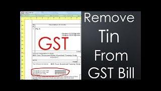 TALLY GST INVOICE print settings | remove vat tin number from invoice in tally gst