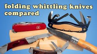 The BEST Folding Pocket Knives for Whittling and Wood Carving!  Tested and Reviewed!