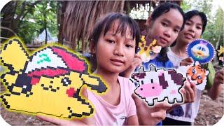 Tony | Lần Đầu Làm Tranh 2D Từ Hạt Đậu  𝐇𝐚𝐦𝐚 𝐛𝐞𝐚𝐝𝐬