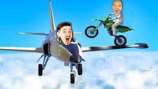 OVO JE NAJTEŽI AVION PROTIV MOTORA IZAZOV U GTA 5! :O (IMPE i KRSKO)