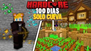 SOBREVIVI 100 DIAS en un MUNDO DE SOLO CUEVAS en Minecraft Hardcore