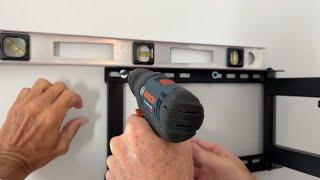 How to attach the PERLESMITH TV Wall Mount to a concrete wall