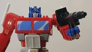 Transformers devastation optimus prime vs bonecrusher stop motion