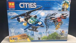 Lego Lari 11207 Cities Helicopter Theft - Unoffical Lego Speed Build Review