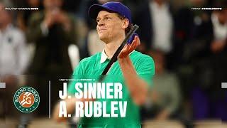 Highlights Sinner vs Rublev Round 4 | Roland-Garros 2025
