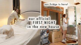 our official FIRST NIGHT in the new house + our FRIDGE got delivered! | XO, MaCenna Vlogs