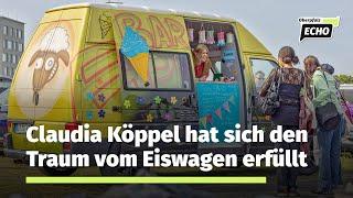 Claudia Köppel aus Weiden hat sich den lang gehegten Traum vom eigenen Eiswagen erfüllt