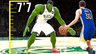 I Made The Hulk A 7'7 Point Guard in NBA 2K