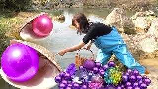 Fortuitous Find: Girl Discovers Giant Mussel with Hidden Pearl While Digging at Riverbed