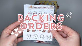 Pack Black Friday Orders With Me! | Sticker and Stationery Shop