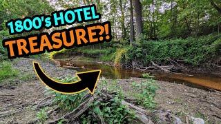 I Found Something BEAUTIFUL in a Creek Where This 1800's Hotel Once Stood!