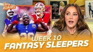 Kay Adams' NFL Week 10 Fantasy Sleepers - Devin Singletary, Ricky Pearsall, and Dalton Kincaid