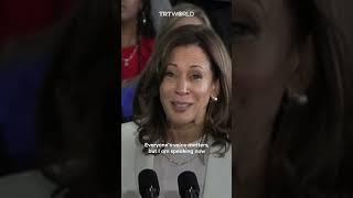 Pro-Palestine chants interrupt Kamala Harris rally speech